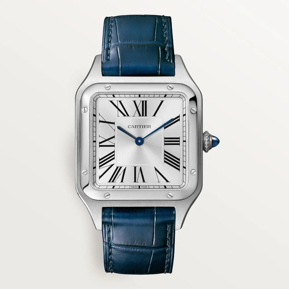 Cartier Santos-Dumont Large steel leather