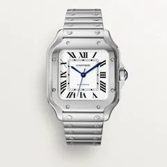 Cartier Santos Medium steel white