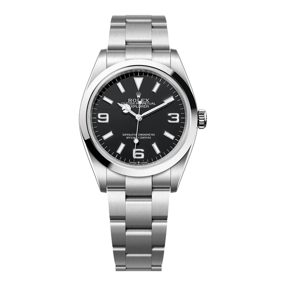 Rolex Explorer steel black