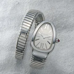Bulgari Serpenti Tubogas - steel white dial