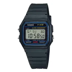Casio F-91W black resin