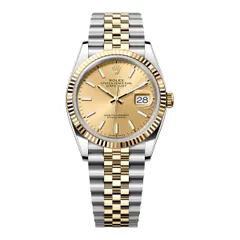 Rolex Datejust 36 two-tone champagne fluted Jubilee